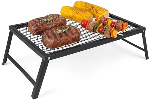 Image of Portable Foldable Charcoal BBQ Grill – Compact, Free-Standing Barbecue Grill for Outdoor Cooking – Durable Steel Grill for Camping, Picnics, Family Gatherings, Garden, Beach & Travel Adventures