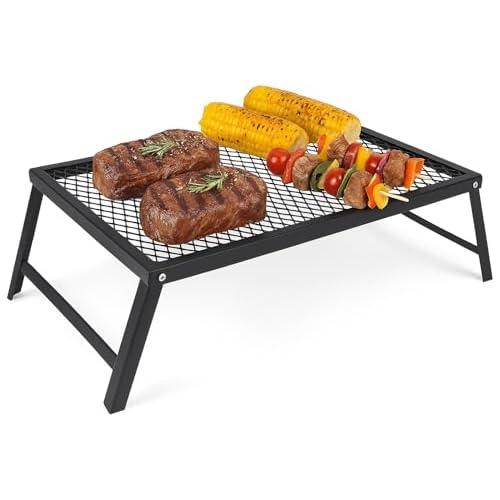 Portable Foldable Charcoal BBQ Grill – Compact, Free-Standing Barbecue Grill for Outdoor Cooking – Durable Steel Grill for Camping, Picnics, Family Gatherings, Garden, Beach & Travel Adventures