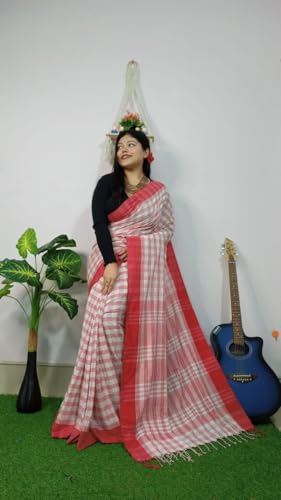 Sari tradicional de algodón puro transpirable para pieles sensibles de mujer 3