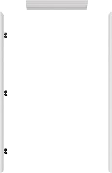 Ready-to-Assemble Prehung Doors Jamb Frame kit, Primed Composite Door Frame Kit with Pre-Screwed Black Hinges & Door Seals, Pine Wood, Adjustable Size, 1.06 in. x 4.53 in. x 81.65 in, Left Hand