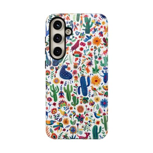 Coque brillante Samsung S24 Plus rigide motif mexicain haut de gamme