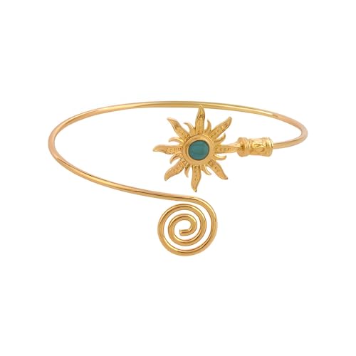 Arm Cuff Minimalist Simple Upper Arm Cuff Bracelets for Women Gold and Silver Plated Arm Bangle Armlets Adjustable Jewelry