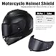 Helmvsier für C70 FG-17 IS-17,Motorradhelm Visier,Motorrad Windschutz Helm Objektiv Visier Vollgesichts,Motorradhelm Zubehör Ersatz (Schwarz)