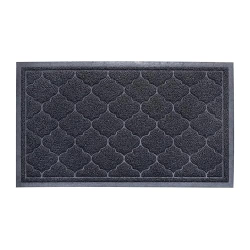 Alfombra de entrada para suelos limpios LADFRTYU felpudo grueso de PVC duradero anticaídas 7