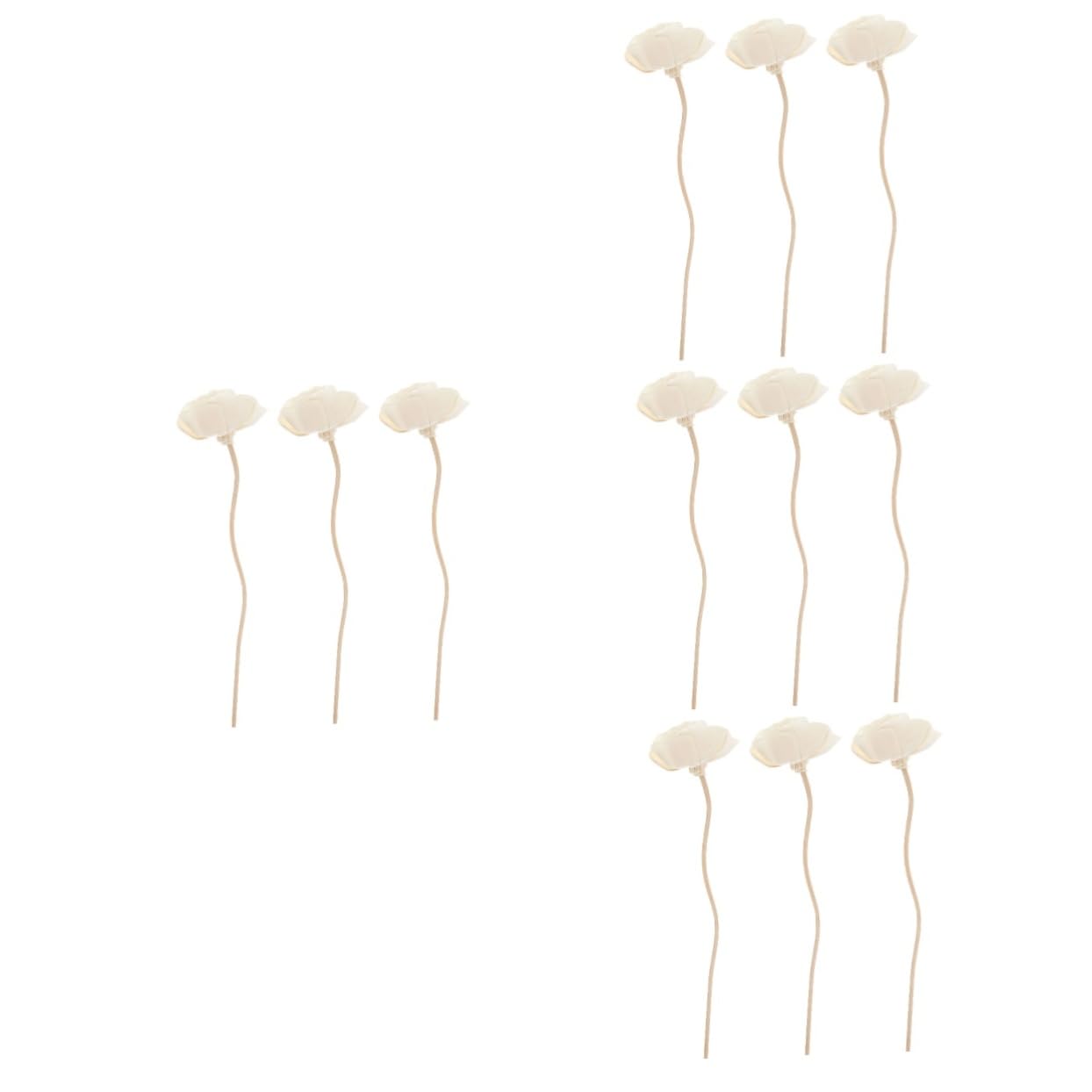 ARTIBETTER 12pcs Decorative Diffuser Sticks Flower-Shaped Fragrance Diffusers for Home Decor Bedroom Living Room and Car Atmosphere and Style