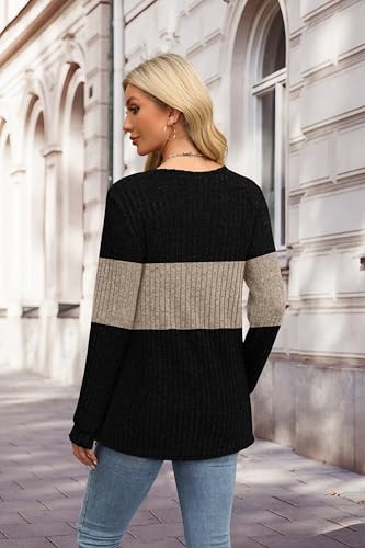 Image of XIEERDUO Sweater for Women Winter Clothing Long Sleeve Shirts Fall Fashion Must Haves Comfiest Airport Outfits Trendy