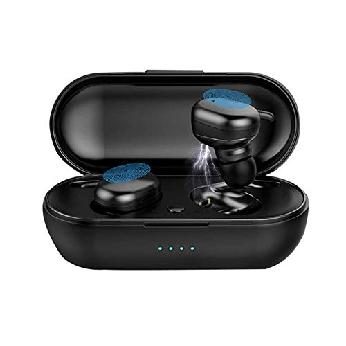 Auriculares Bluetooth, Auriculares inalámbricos QCY Bluetooth 5.0 Sonido Estéreo Auricular Mini In-Ear Auriculares Carga Rapida Resistente al Agua con Caja de Carga Portátil para iPhone y Android