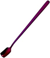 Vista 12 de COMIART - Cucharas de té helado de mango largo para mezclar, 6.7 pulgadas, cabeza cuadrada, cucharaditas de café, cucharas de cóctel, ideal para uso