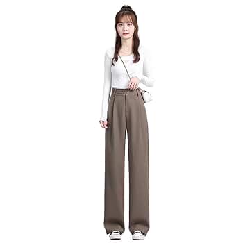 ハイウエスト可愛いパンツ 冬春 シンプル スリム 柔らかい お出かけ 普段着 ワイドパンツ レディース 春夏 ボトムス パンツ シンプル