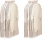 2 Sacs de rangement pour rangement, 35" Housses de vêtement Hanging Clothes Bag Organisateur, Housse de rangement Housse scellée Protecteur pour chemises de costumes (60×50×90)
