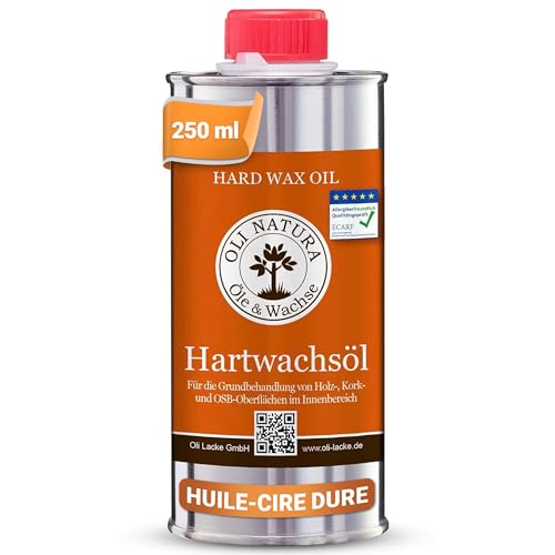 OLI-NATURA Huile-cire dure pour bois – Huile naturelle pour meubles, escaliers, portes et...