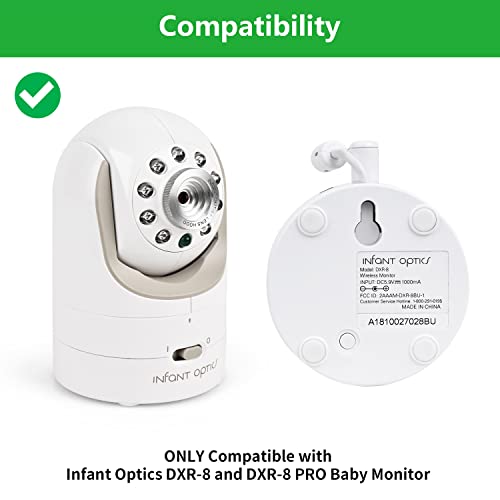 wochel Adjustable Baby Monitor Wall Mount for Infant Optics DXR-8 and DXR-8 Pro Baby Monitor, Perfect View Angle and Easy Installation without Drilling