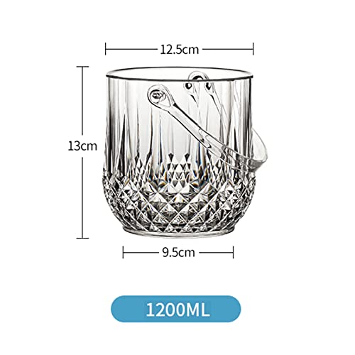 Cubitera de acrílico transparente de alta densidad y 2L para botellas de vino 3