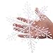 HESTYA 50 Pcs Large Snowflake Decorations Christmas Big White Hanging Snowflakes Ornaments, Plastic Snow Flakes Winter Indoor Outdoor Christmas Tree Window Crafts Holiday Decor (2.3/4.3/6/ 7 Inch)