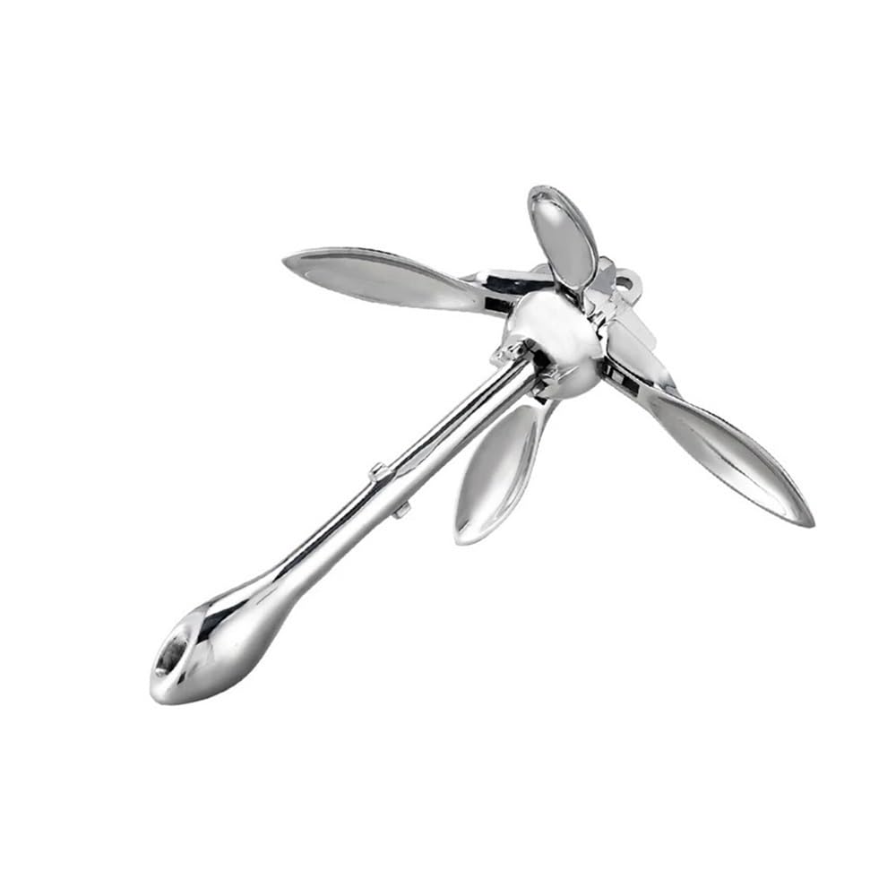 Ancora con Rampino Marino in Acciaio Inossidabile 316 - Pieghevole, 4 Artigli, for Barche e Yacht(1.5KG)