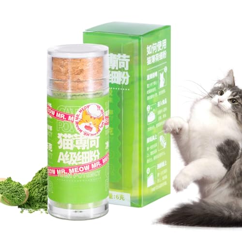 JIEBWCHA Snack per Gatti a Base di Gatta, 6 Grammi di Integratori Digestivi Naturali, Snack Naturali con Catnip, per Il Benessere, La Salute Digestiva, La Cura del Corpo E Il dalla Noia