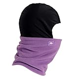 Turtle Fur Kids Shellaclava Chelonia 150 Fleece Neck Warmer Helmet Liner Winter Balaclava Hood, Ages 3-6, Lilac
