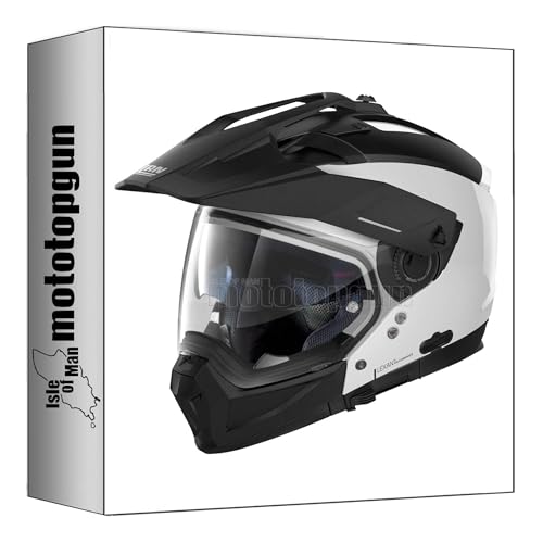 nolan motorbike helmet adventure n70-2 x 06 special pure white/black size m mototopgun