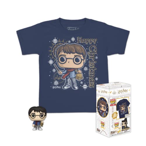 Funko Pocket Pop! & Tee: Harry Potter, Holiday Harry, for Children and Kids, Small, (S), T-Shirt
