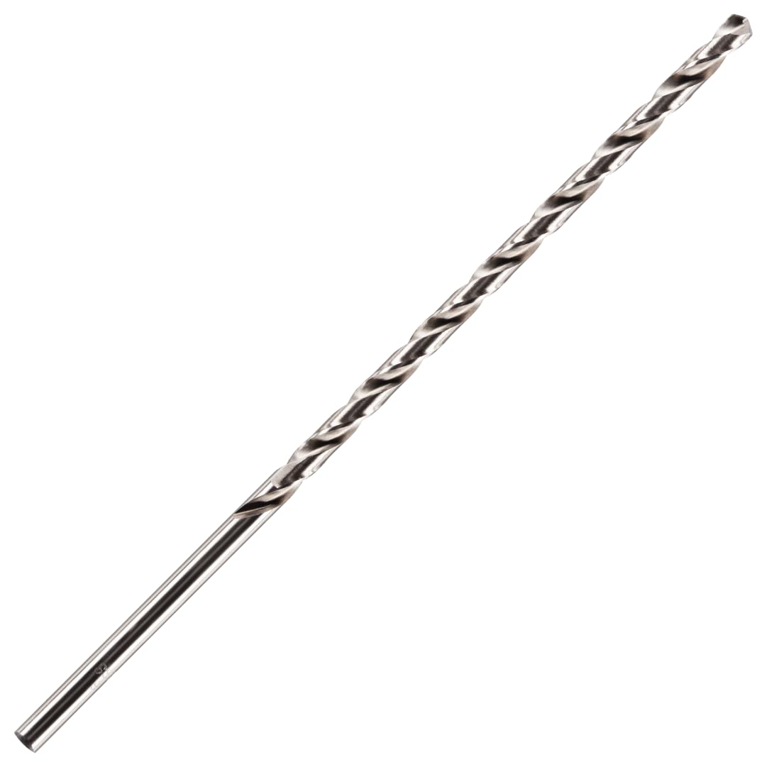 12.5mm x 205mm Flute x 295mm Extra Long Series M2 HSS Jobber Drill Bit For Non Alloyed Steel, Ferrous & Non Ferrous Metal, Cast Iron & Hard Plastics. DIN1869 Twist Drill Bit