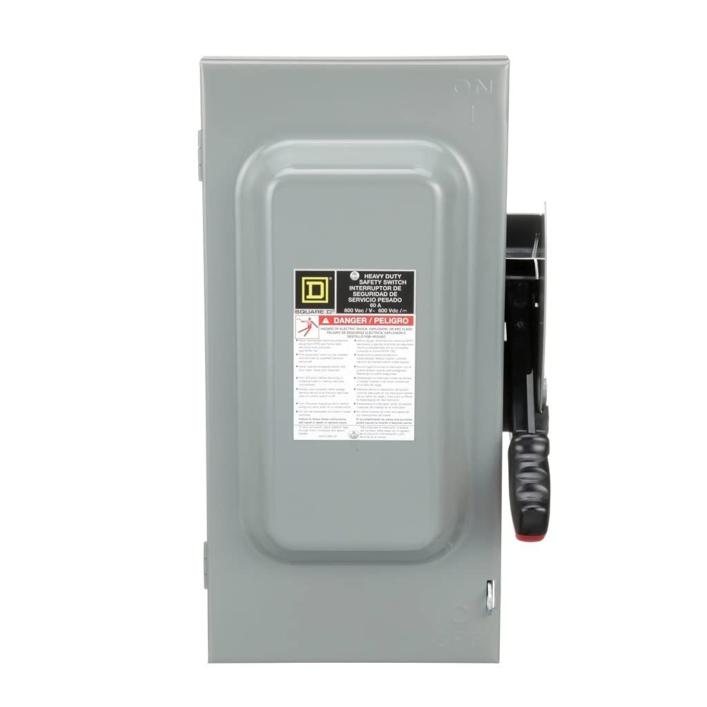 3 Pole Safety Switch Square D 100 Amp 240V 3-Pole Fusible Safety Switch ...