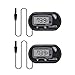 UEETEK 2 Pcs Numérique LCD Thermomètre pour Aquarium Fish Tank Vivarium Reptile Terrarium (Noir)