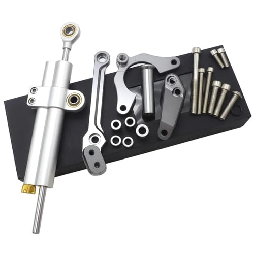 Kit montage support amortisseur direction stabilisateur moto Kawasaki Z900 gris