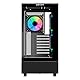 ABYSM Gaming Danube SAVA H400 Prime Black ATX Gamer PC-Gehäuse mit DREI ARGB-Lüftern, Kapazität für Grafikkarten bis zu 410 mm