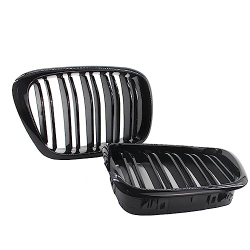 Rejilla frontal de doble línea para BMW Serie 5 E39, negro brillante estilo deportivo