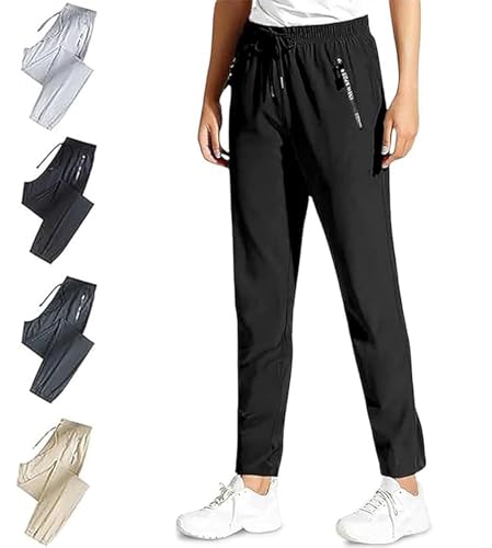 Beeswan Stretch Active Pants for Women Over 50 Ultra Stretchy Breathable Casual Pants Plus Size High Waist Trousers