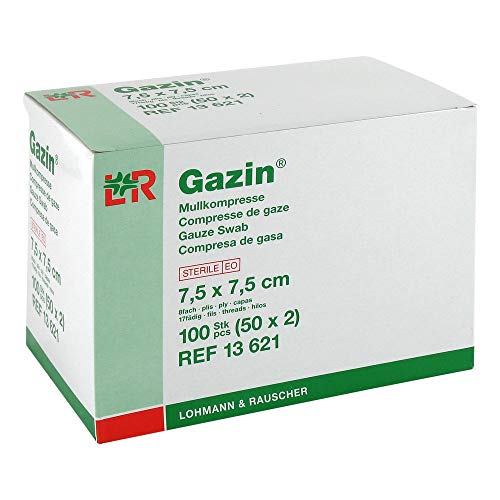 GAZIN Mullkomp.7,5x7,5 cm steril 8fach 50X2 St Cover