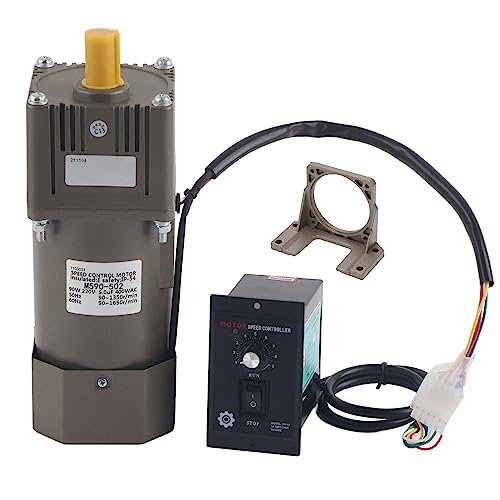 Electric Gear Motor, Walfront AC 220V 90W Single Phase Asynchronous Gear Motor High Deceleration Adjustable Speed 5K/10K/20K/50K/100K RPM Optional(20k) by Walfront - Image 4