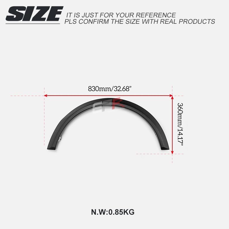 For Honda S2000 AP2 VTX Type Rear Wheel Arches 2Pcs PU Plastic Material