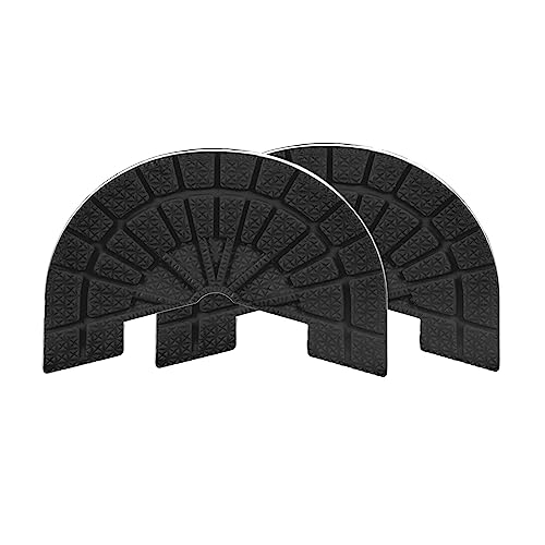 Image of HARFINGTON 1pair Shoe Sole Protector for Sneakers Size 10-11 Non Slip Pad Heel Plates Repair for Men and Women, Black
