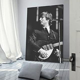 Poster décoratif John Lennon The Beatles Guitarra sur toile pour salon, chambre à coucher, 60 x 90 cm - Les Beatles, Paul McCartney, John Lennon, RIngo Starr, George Harrison Poster décoratif John Lennon The Beatles Guitarra sur toile pour salon, chambre à coucher, 60 x 90 cm – Image 3