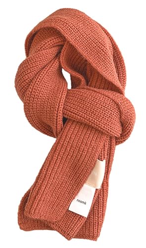 Kids Winter Scarf Knitting Acrylic Warm Soft Scarves Neck Protective Accesories for Boys Girls 3-8Y