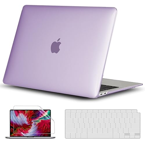 Image of Case Compatible with MacBook Pro 13 inch Case 2024 2023-2016 M1 M2 A2338 A2289 A2251 A2159 A1706 A1989Plastic Hard Shell Cover Case, Matte Purple