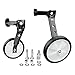 補助輪 自転車補助輪 キッズ 練習用 自転車安定器 子供用のトレーニングホイール 調節可能 バイク 16 18 20 22 24インチ乗馬学習ホイール, シルバー