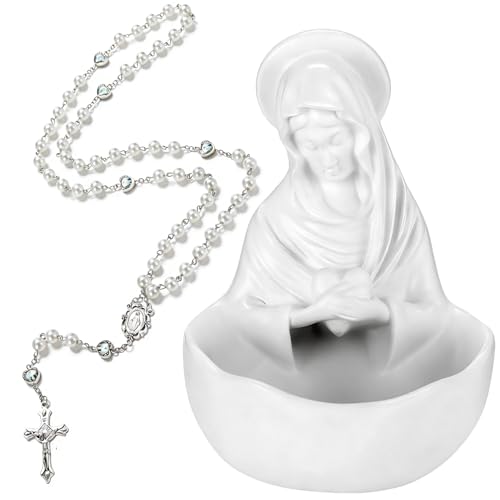 Estatuas Virgen María Nuestra Señora de la Gracia con Rosarios miniatura 6
