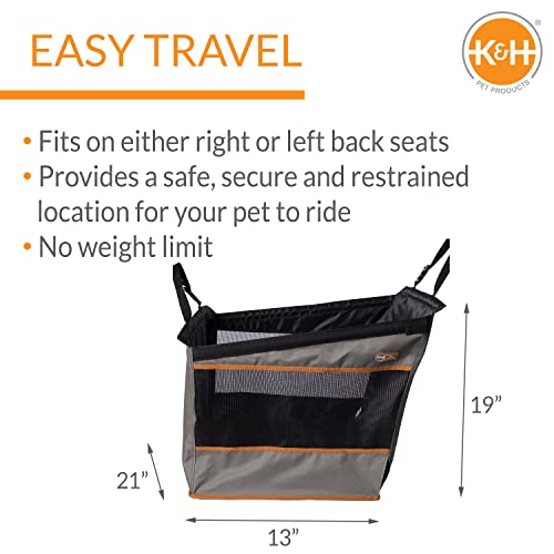 K&H PET PRODUCTS Buckle N' Go Car Seat for Pets Gray Small 21 X 13 X 19 Inches - Image 3
