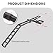 Rockland Motorcycle Hitch Carrier with Loading Ramp and Gas Can Holder, 500 LBS Capacity, Heavy Duty Hitch Mounted Motorcycle Trailer Carrier Scooter Dirt Bike Hauler Hitch Mount Rack