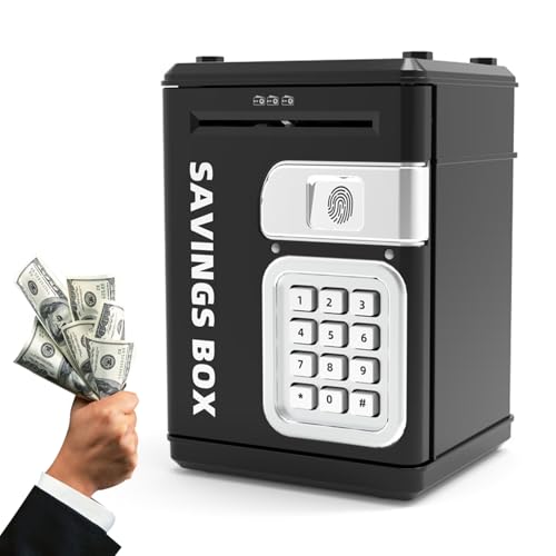 Educación juega cajeros automáticos electrónicos para decoración de educación financiera y monedas que recogen a niños jóvenes | Niño -Safe con código, banco seguro, manojo con castillo electrónico