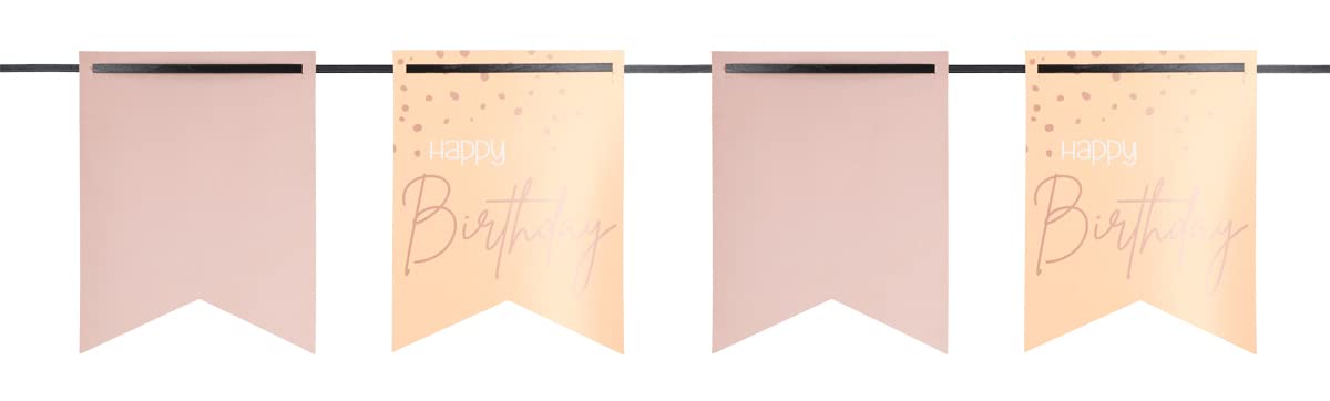 Jesters Party Lush Blush Happy Birthday Bunting