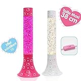 Wunderschöne Hello Kitty Lava/Glitterlampe mit Kabel + Stecker und Ein/Aus Schalter. Höhe ca. 38cm