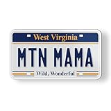 MTN Mama Mountain Mama West Virginia State License Plate Style Magnet for Car Fridge Locker Metal Door - 3.5'