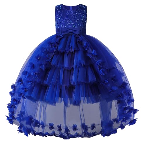Vestido de tul con flores para niñas de fiesta formal de boda