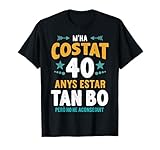 M'ha Costat 40 Anys Català Samarreta 40 Cumpleaños 40 Años Camiseta