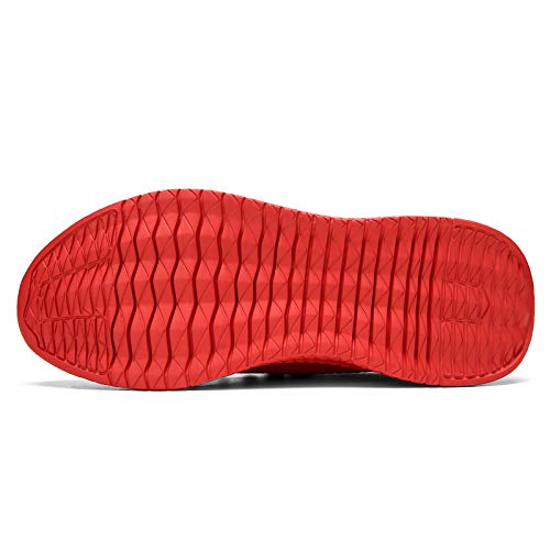Image of DLWKIPV Mens Walking Running Shoes Slip On Anthletic Workout Sneakers Sport Lace Up Casual Work Gym Outdoors Lightweight Breathable Knitted Mesh