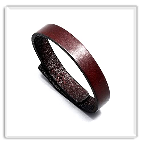 Xusamss Fashion Simple Button Wristband Leather Cuff Bracelet2