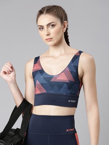 Image of XTEP Women Training Bra Top I Polyester Elastane Blend I Shield & Comfort Technology I Moisture-Wicking Support I Workout Wear